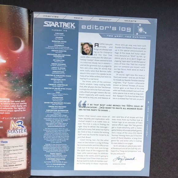 Star Trek Communicator Magazine - Picture 2 of 10